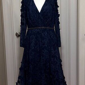 GORGEOUS Mac Duggal Navy Blue Dress